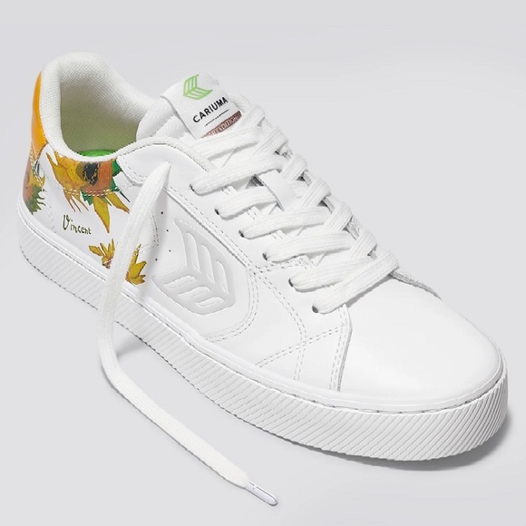 Cariuma x Van Gogh Limited Edition Vegan Leather Spring Sneaker Womens Size 9 - Picture 2 of 8